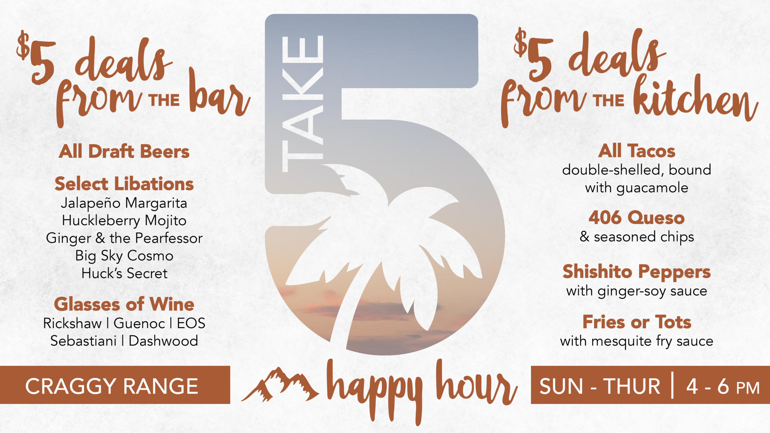 Menu Henderson The Craggy Range